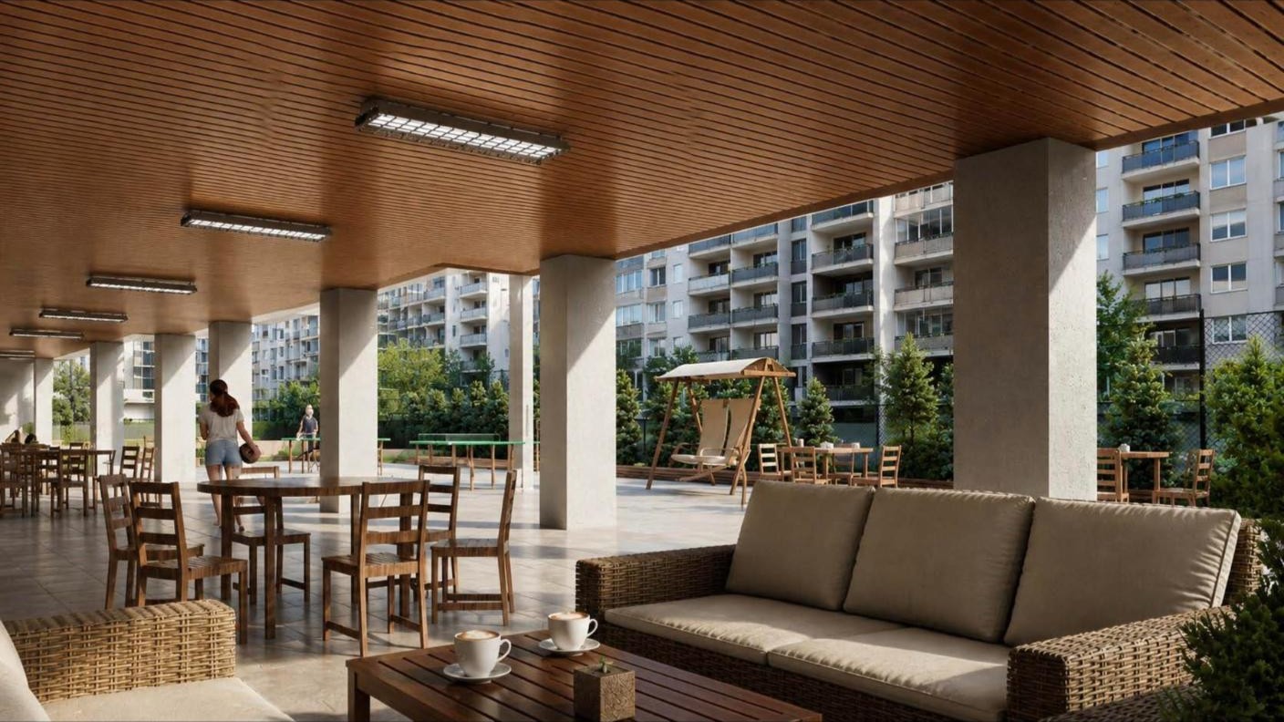 915 Dean Street - terrace seating rendering
